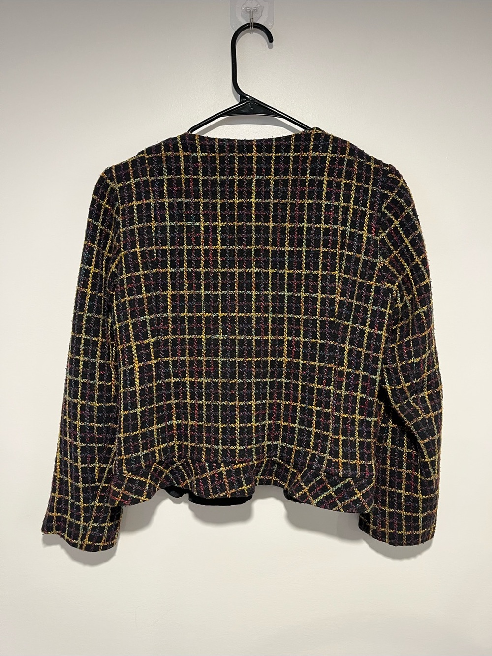 Womens Multi-Color Tweed Jacket - Picture 5 of 9